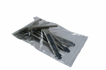 PVC veer - 17 cm lang - voor 9 mm lamellen (pakket 10 stuks)