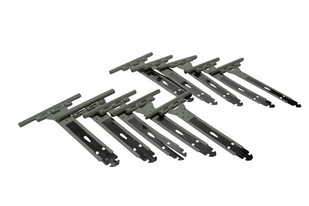 PVC veer - 17 cm lang - voor 9 mm lamellen (pakket 10 stuks)