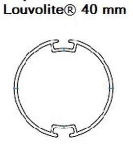 Adapter meenemer somfy wirefree 28 rts Louvelite 40mm